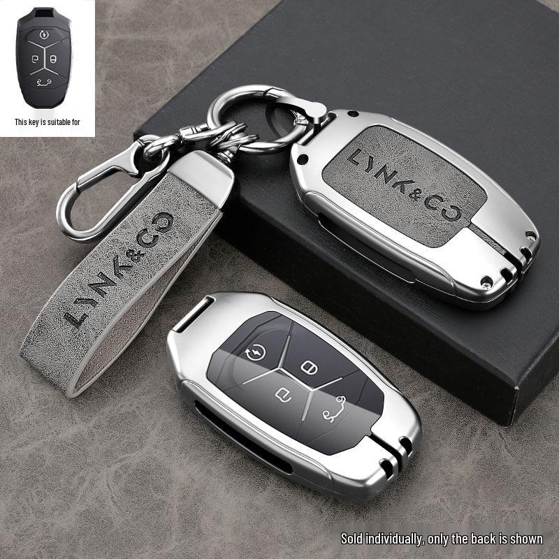 Lynk&Co 03 Key Case - 22 Model, Limited Edition, Special Shell, High-End Leather with Metal Buckle  