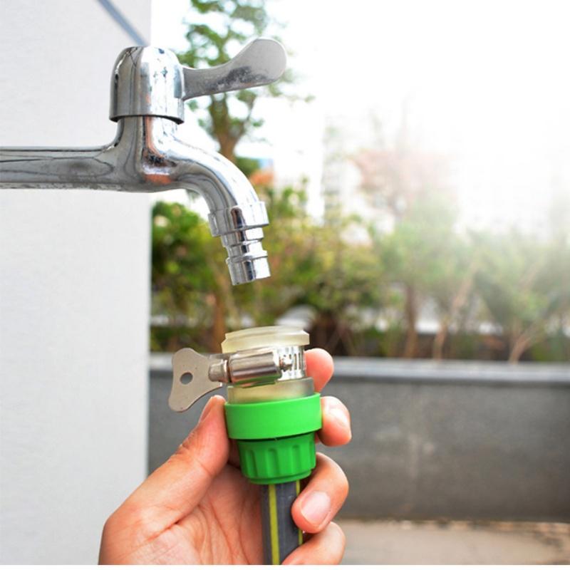 Garden Watering Hose ABS Quick Connector 1/2” End Double Male Hose Coupling Joint Adapter Extender Set For Hose Pipe Tube