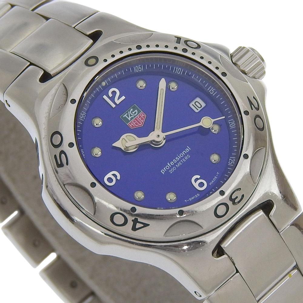 TAG HEUER Kylium Watches WL1316 BlueDial Stainless Steel Quartz Analog display Women Used