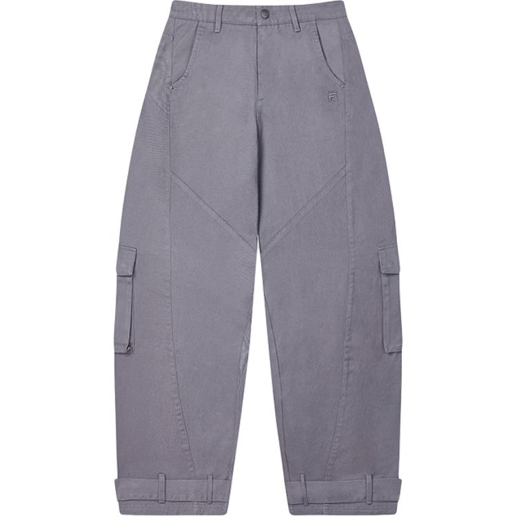 

New FILA ORIGINALE Cargo Pants Women s Moonball Gray F51W449801F-DY XS