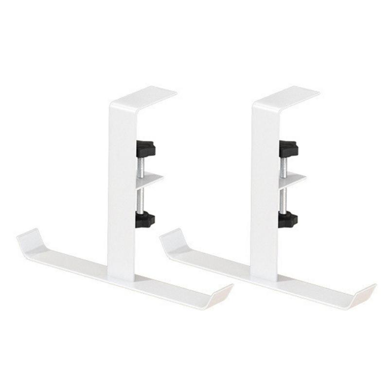 Convenient Under Desk Hook Functional Nonstick Table Hook Portable Hanger for Keys Bags Headphones and More