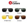 Herren Autofahren Clip-on Sonnenbrille Brille Vintage Damen Quadratisch Nachtsicht Angeln UV400 Sonnenbrille Lunettes eil Homme