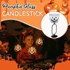 Pumpkin Candlestick Halloween Candle Holder with Stand High Stability Ghost Tealight Candle Bracket Party Decoration
