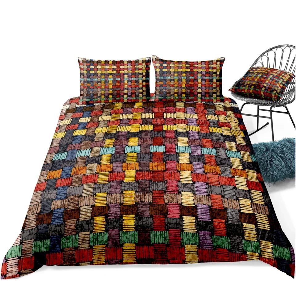 African Print Bedding Sets Bed Sets Duvet Cover Set Pillow Covers Luxury Bohemia Decoration Textile Bohemian Style NO Bed Sheet