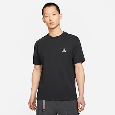 Nike T Shirts Unisex Black Crew Neck Moderate S