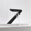 White Bathroom Basin Faucet High End Faucet Basin Waterfall Tap Sink Mixer Single Hole Mount and Single Handle White Finish Tap