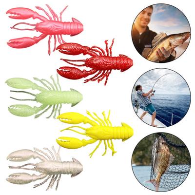 8 Bucăți Momeli Moi Momeală de Pescuit Aspect Realist Culoare Vividă Dimensiune Mini Portabil Creveți Momeli False Momeli Artificiale