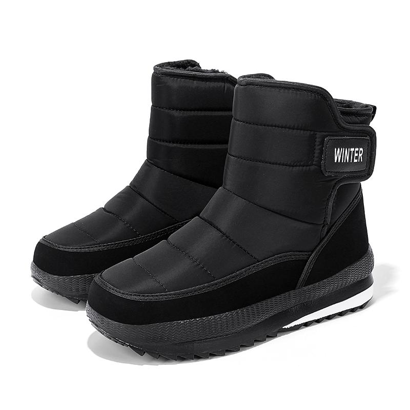 Nieuwe Heren Winterlaarzen Warme Pluche Sneeuwlaarzen Hoge Kwaliteit Waterdicht Hoge Schacht Heren Enkellaarsjes Outdoor Heren Wandelschoenen Sneaker