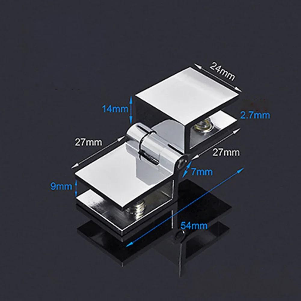 Bathroom Shower Glass Zinc Alloy Door Hinges Cabinet Cupboard Clamp Hinge Home Hardware 0 Degrees/90 Degrees/180 Degrees