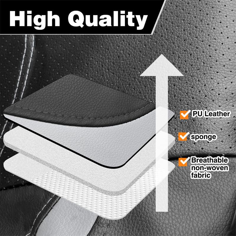 Car Seat Cover Full Set Cloth Universal Polyester Breathable Washable Suitable For Car Truck Van Suv Car Accessories