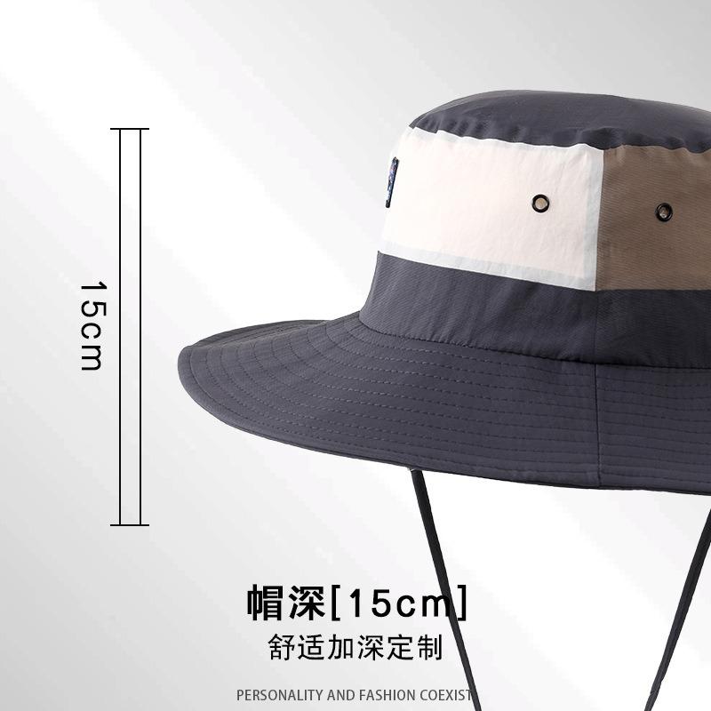 Sun Hat Men's Summer Full Face Sun Protection Bucket Hat Outdoor Mountaineering UV Protection Sun Hat Fishing Mountaineering Hat