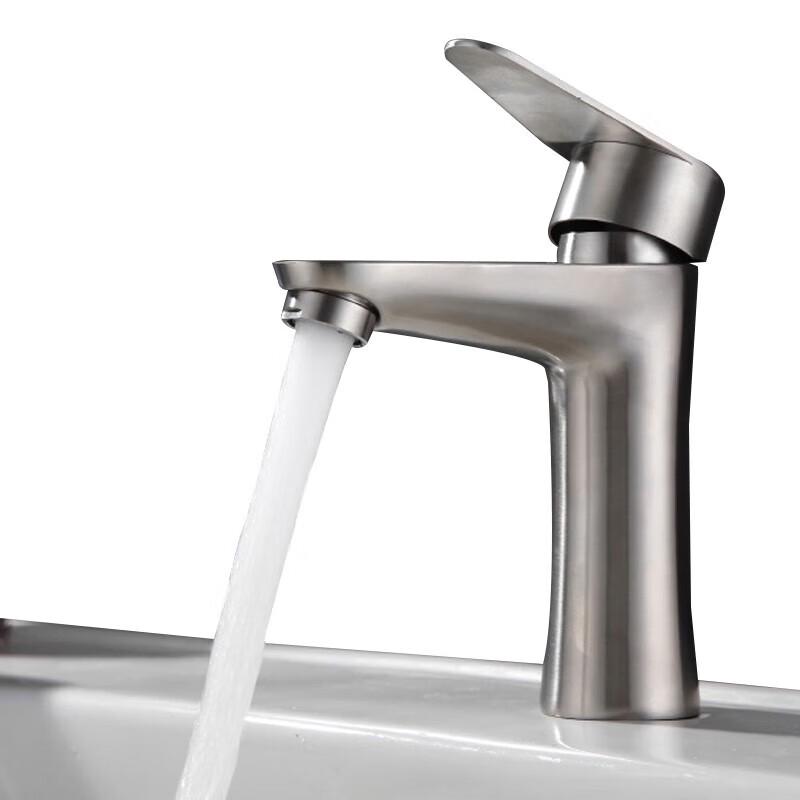 Stainless Steel Hourglass Bathroom Basin Faucet