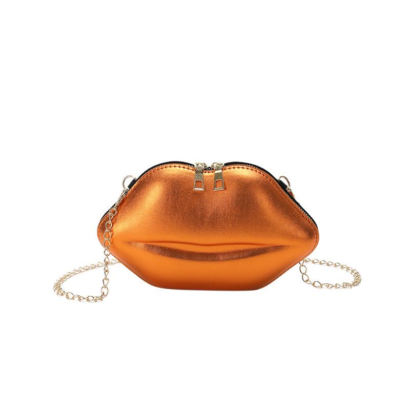 Personalized Creative Lip Bag 2025 Summer Japanese Cartoon Girl Candy Color Foreign Style Chain Shoulder Mini Bag Tide