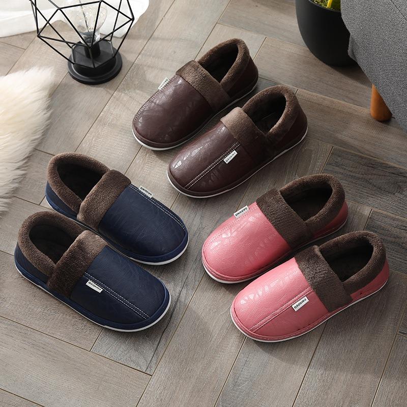 Cotton confinement shoes light and soft thick-soled women's shoes autumn and winter home indoor couple new warm shoes warm