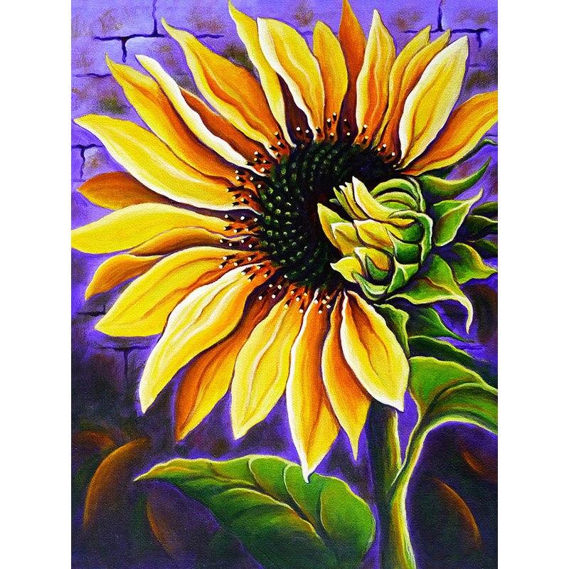 Full 5D Diamond Painting Golden Sunflowers DIY Diamond Embroidery Diamond Mosaic Cross Stitch Kits Home Decor Gift