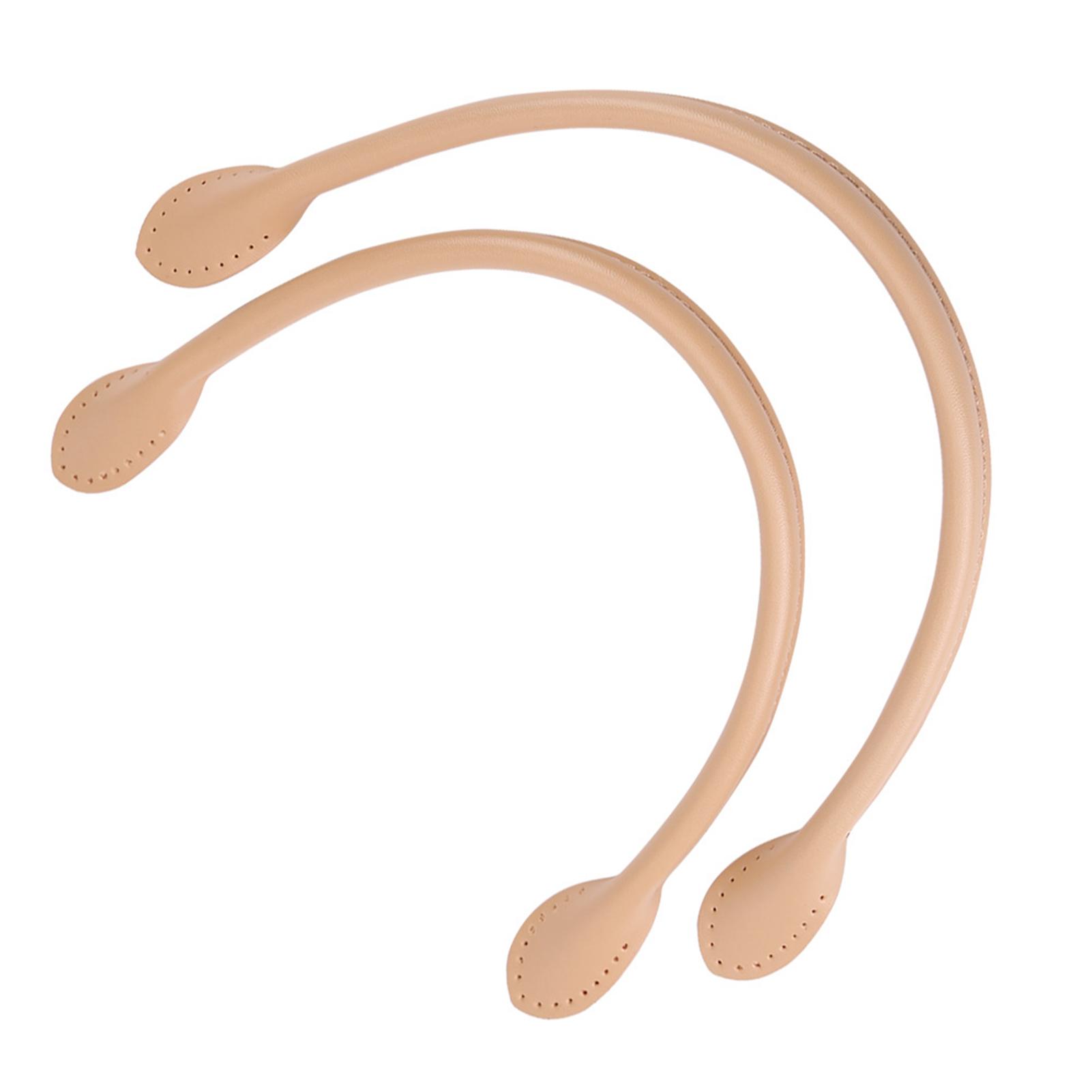 

2 шт. натуральная кожа сумки ремни ручка для DIY аксессуары для рук нитки бежевый Beige