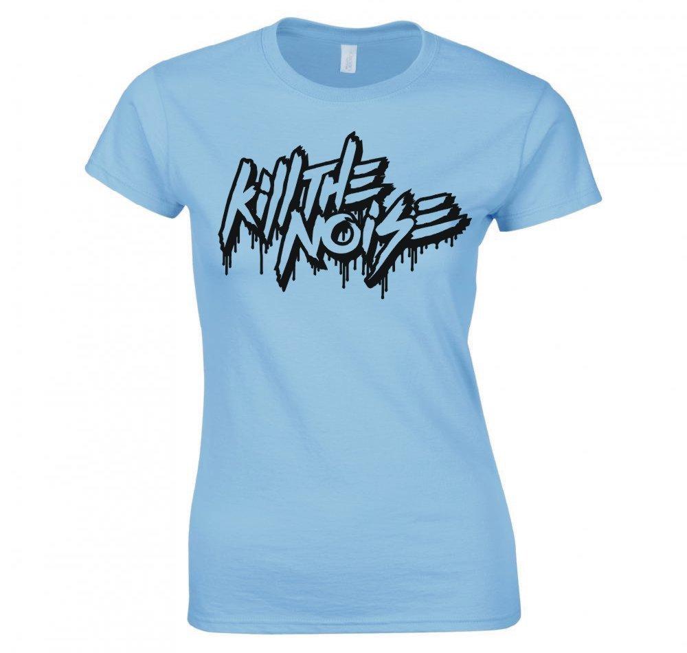Kill The Noise Font Logo Ladies TShirt New S