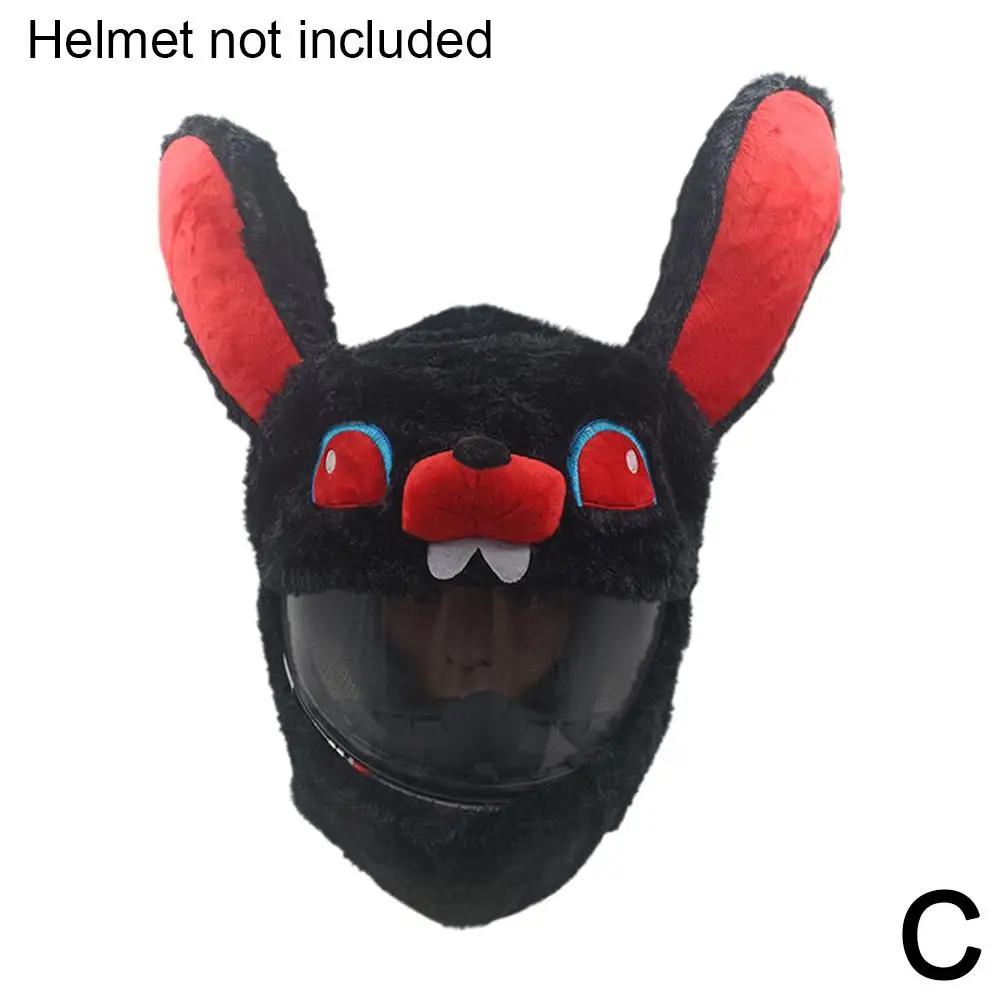 New Multi Style Motorcycle Helmet Cover Trendy Cartoon Dust Winter Funny Helmet Protection Thickened Plush Cover Windproo A Q2A5