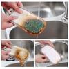 Double-Sided Magic Eraser & Scouring Pad for Non-Stick Pans - Dishcloth Decontamination Cleaning Brush