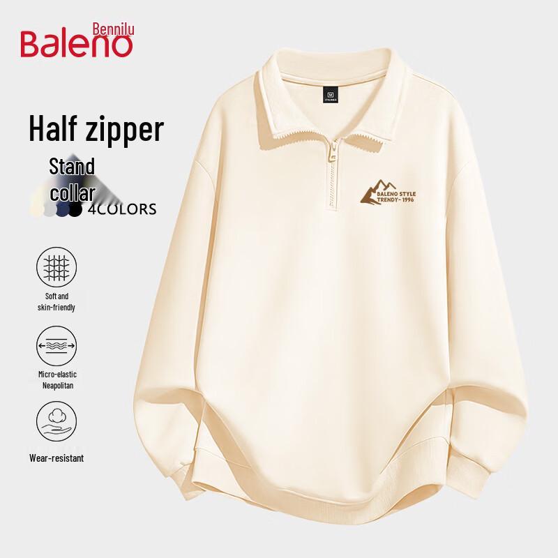 Baleno Men's Stand-Collar Half-Zip Sweatshirt