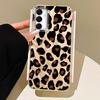 Vintage Black Leopard Women Phone Case for Samsung Galaxy A55 A07 A17 A56 A36 A26 A16 A53 A06 A14 A24 A34 A54 A15 A12 A22 Cover