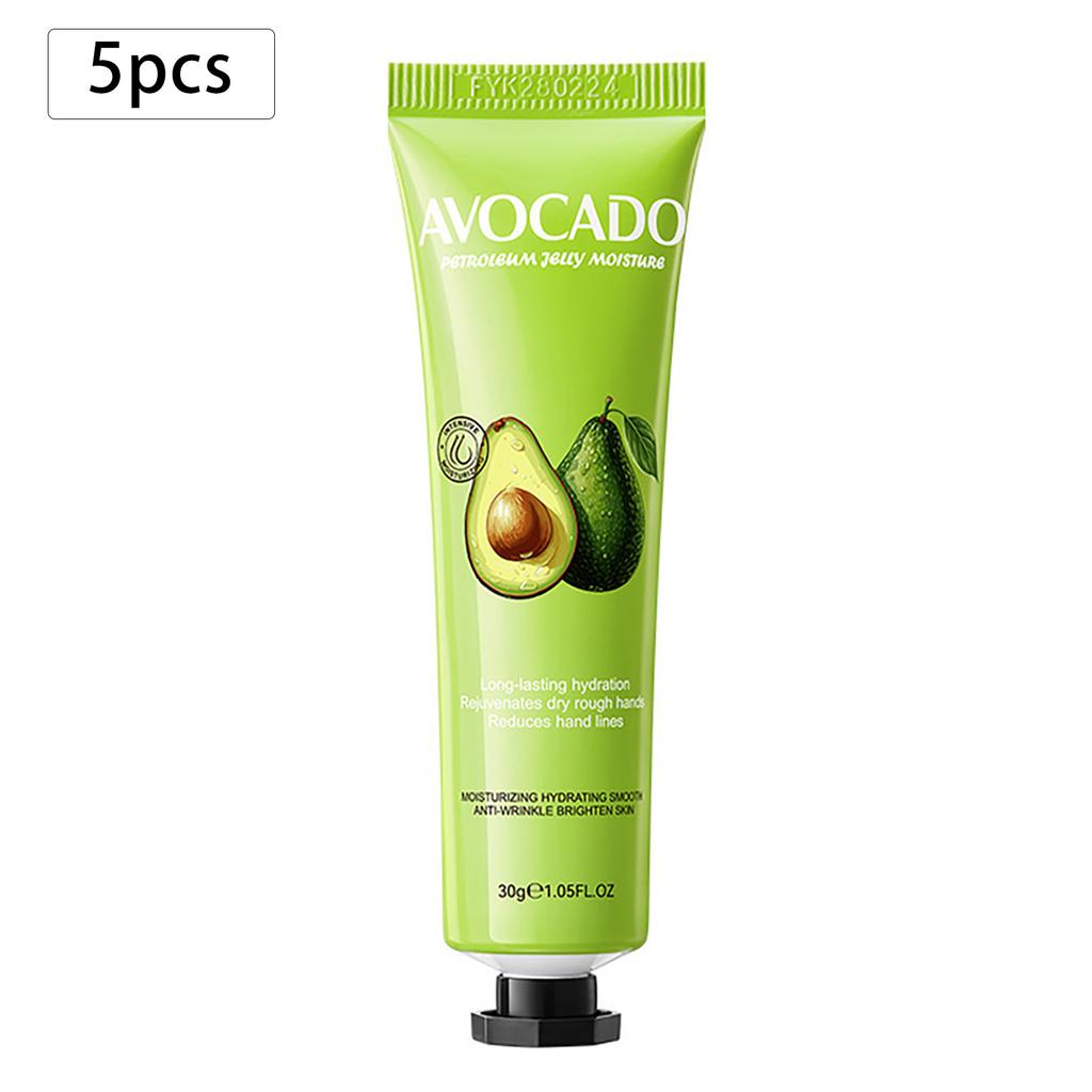 Travel-Size Hand Lotion Gift Set of 5, Moisturizing Cream with Fruity Floral Scents, Nourishing Care for Dry Cracked Hands in Winter