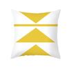 Yellow Geometric Simple Pattern Decorative Pillowcase Cushion Pillowcase Bedding Decoration