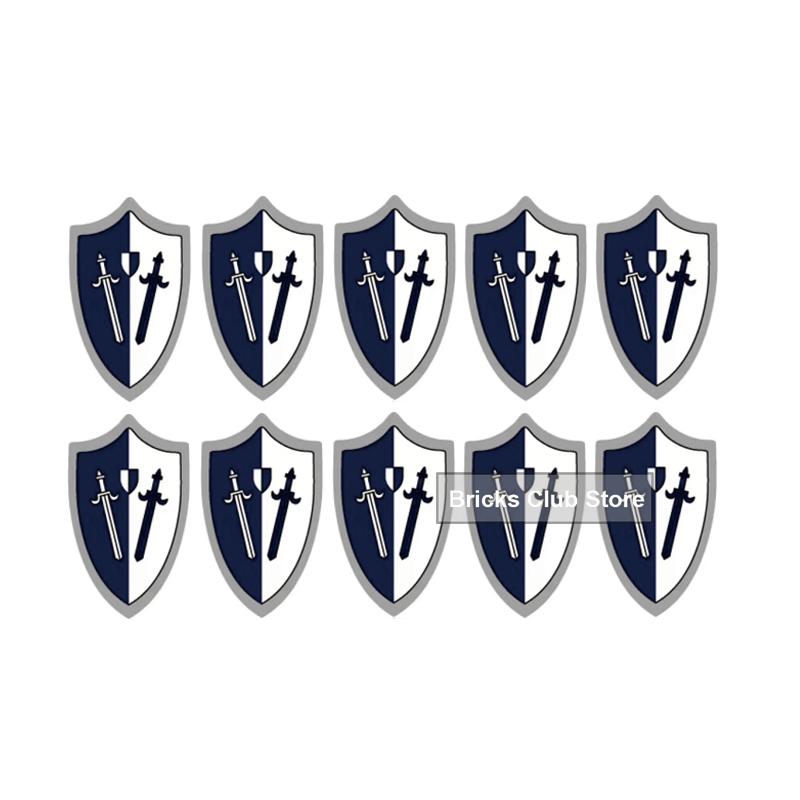 MOC Medieval Knights Building Blocks Accessories Plumes Pauldron Fence Helmet Shield Plush Cloak Soldier Weapons MOC Mini Bricks