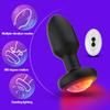Anal Plug for Male with Light Up Vibrator Prostate Massager,360°Swing Modes Anal Toy with Remote Control for Couples Beginner Anal Training