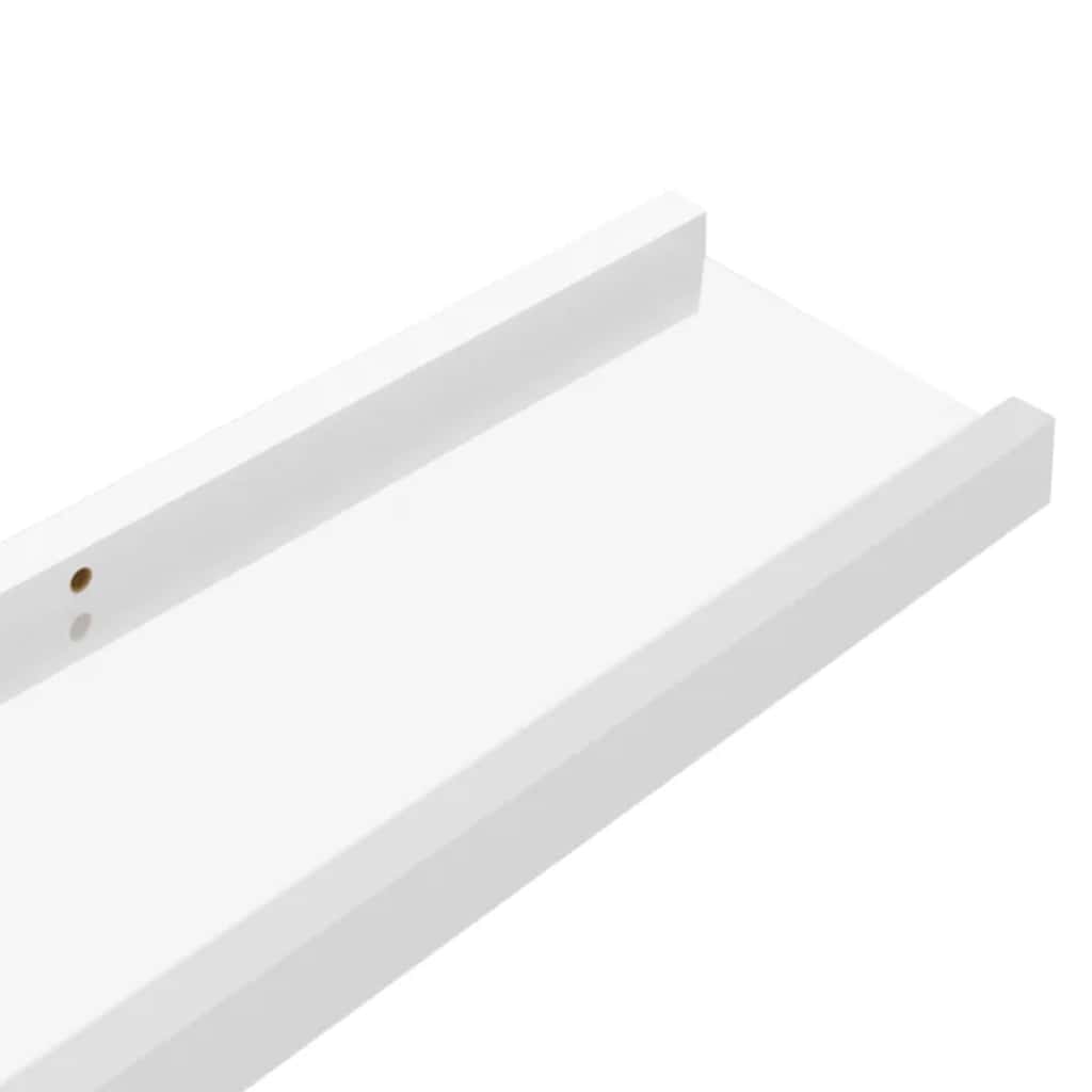 Wall Shelves 4 pcs High Gloss White 100 x 9 x 3 cm