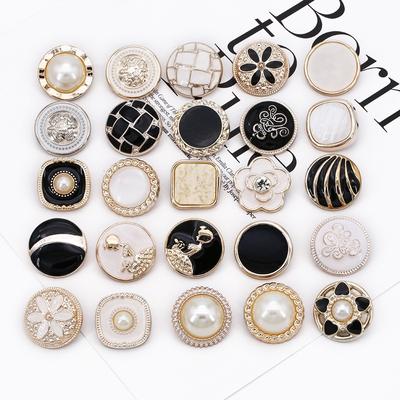 10 bottoni graziosi di placcatura bottoni quadrati rotondi cappotto giacca a vento accessori per maglioni vari stili forniture per cucire fai da te