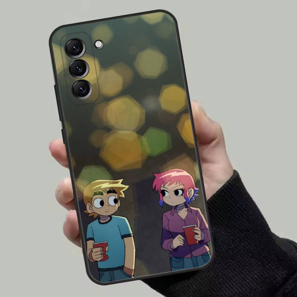 Cartoon Scott Pilgrim Phone Case For Samsung Galaxy A13,A21s,A22,A31,A32,A52,A53,A71,A80,Soft Black Shell