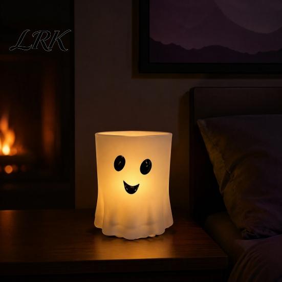 MilkDrinking Glass Double Wall Ghost Cup, Heat Resistant Insulated Coffee Mug, Beverage Drinking for Juice, Milk, Beverage, Glassware Gift Halloween