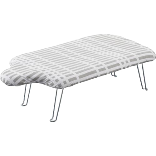 Yamazaki (Yamazaki) Scandinavian-style Lightweight Ironing Board, Checkered Gray, Approximately W69 X D37 X H20cm, Steel Mesh Construction, with Hange