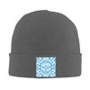 Arai  Light Blue Maori Pattern Warm Knitted Cap Winter Knit Bonnet Hat Skullies Beanies Hip Hop Caps for Unisex