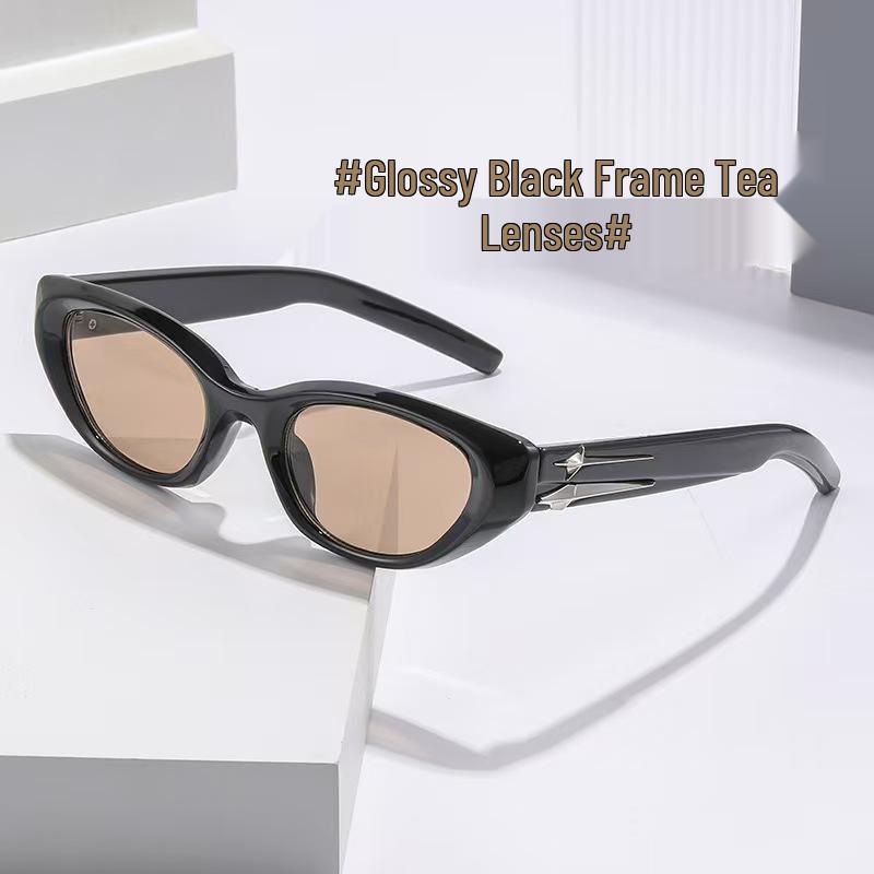 Trendy Retro Cat Eye Sunglasses for Women – Stylish Street and Hot Girl Look, Perfect for Small Faces