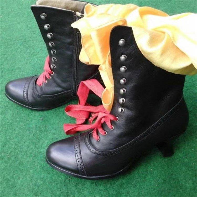 Large Size Autumn and Winter New Pointed Fashion Boots Temperament High Heel But Knee Leather Boots Women