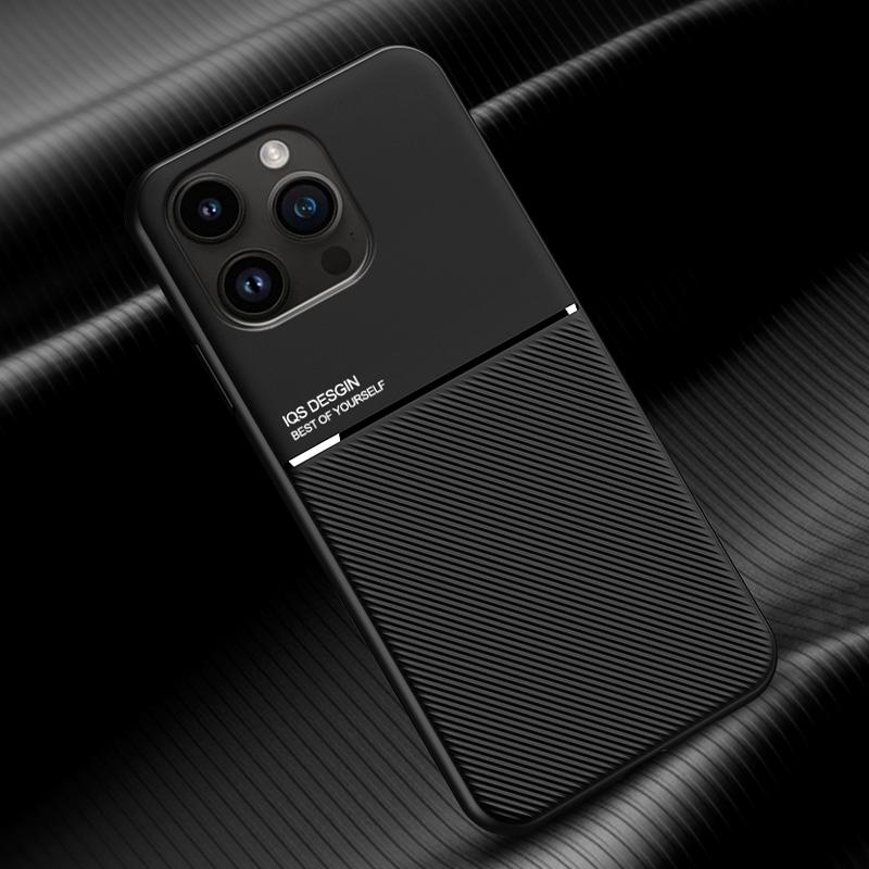 Luxusní kožené pouzdro pro iPhone 14 13 12 11 Pro Max Mini XS X XR 8 7 Plus SE 2020 Vestavěný kovový držák krytu do auta A
