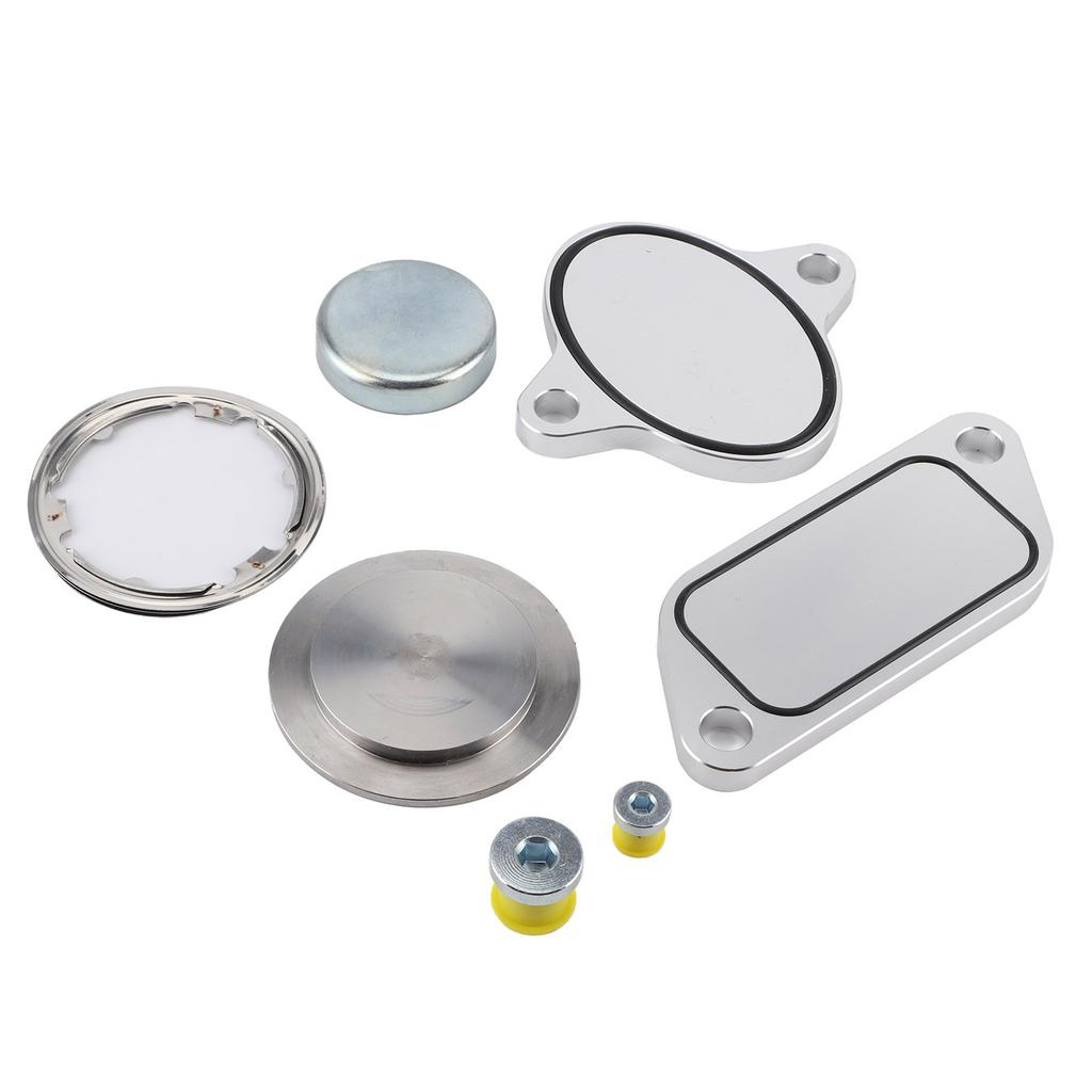 EGR Delete Plug with Gaskets Kit EGR Cooler Eliminate Fit for Cummins ISX CM871 Engine