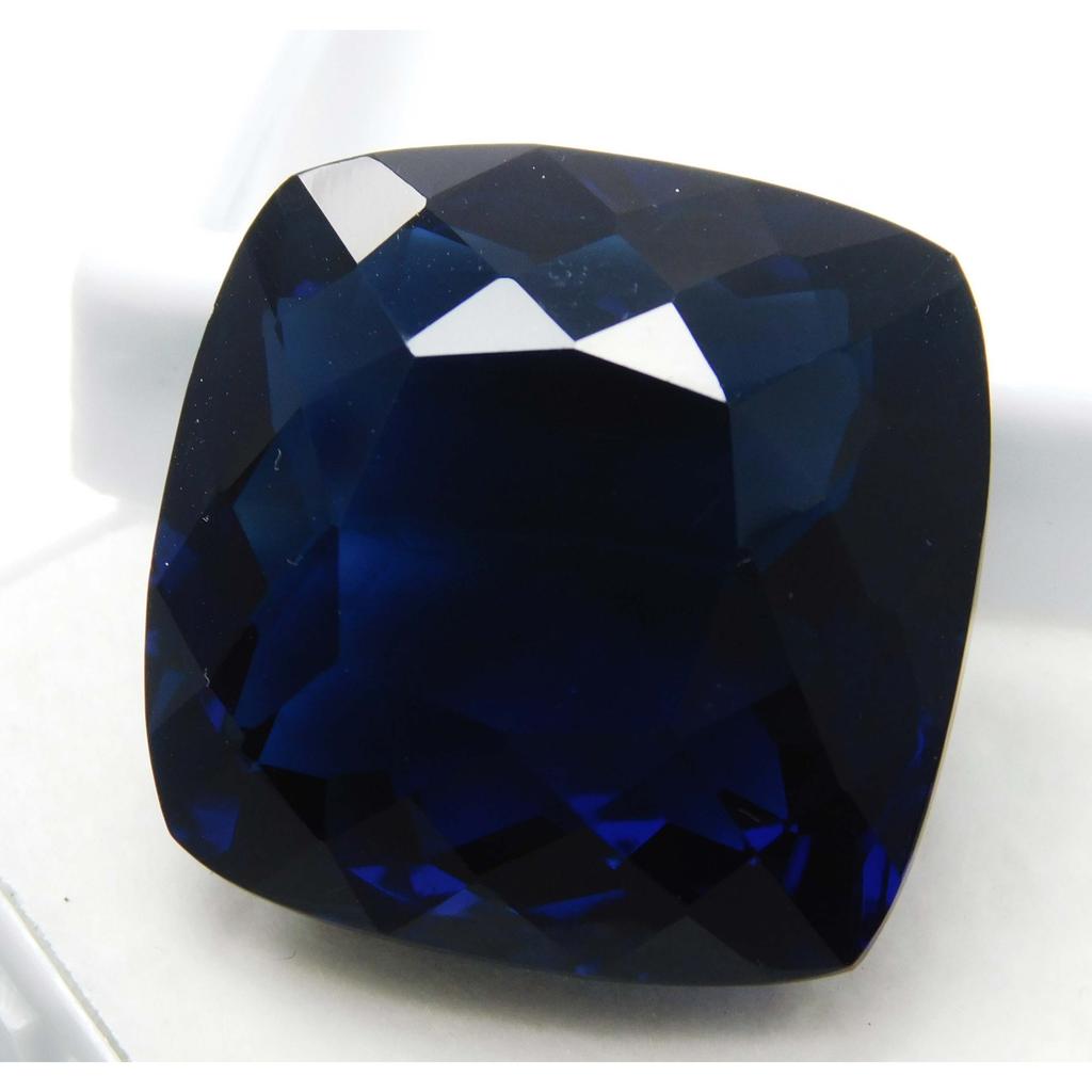 9.23 Ct Square Cushion Cut AA+ Blue Sapphire Ring Size Loose Gemstone CERTIFIED A-3807