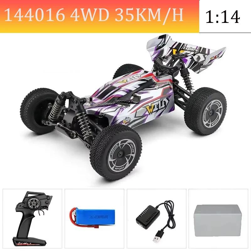 WLtoys144010 4WD Model with A Top Speed of 75 Km/h 1:14 Scale, High-speed Remote-controlled Off-road Drifting Racing Car for Boy