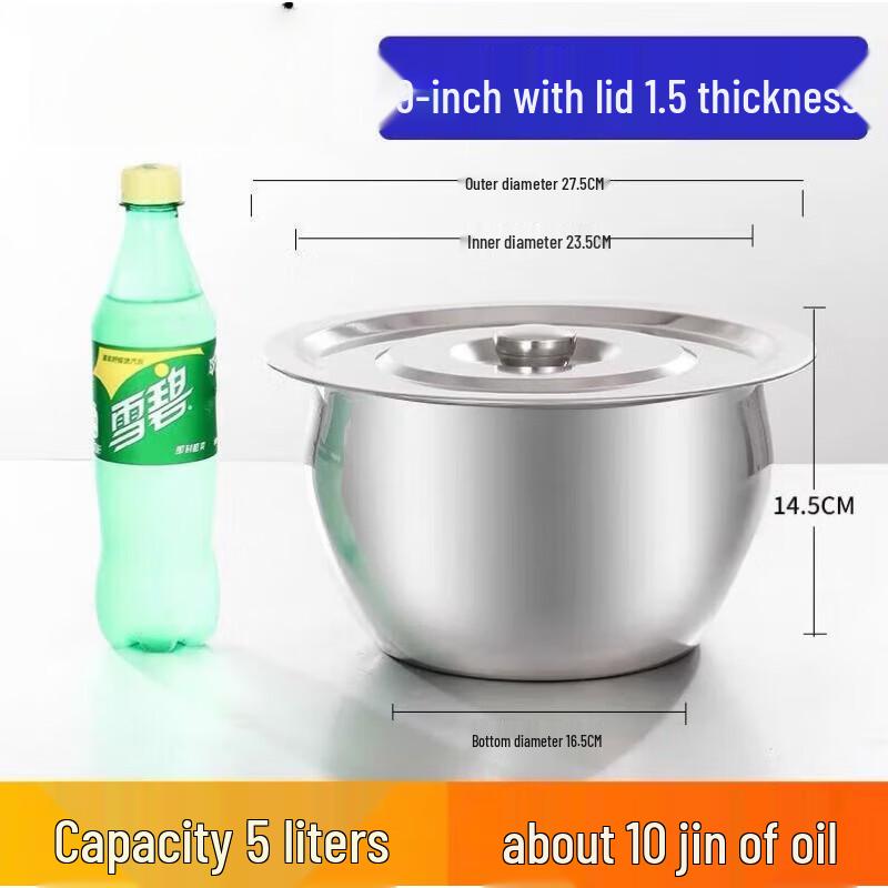 Debo 304 Stainless Steel Multi-Purpose Basin with Lid