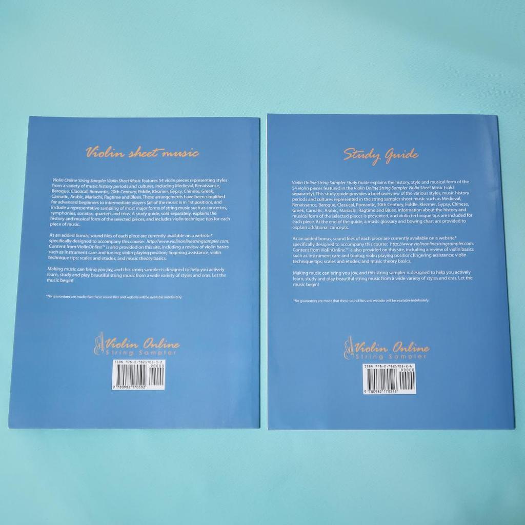 [USED] Sale! Foreign Books: Violin Online String Sampler, Set of 2