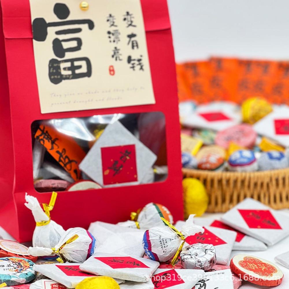 

Подарочный набор из 30 сортов чая премиум-класса «Юньнаньский пуэр», сырой выдержанный белый чай «Дяньхун» Get rich bag 30