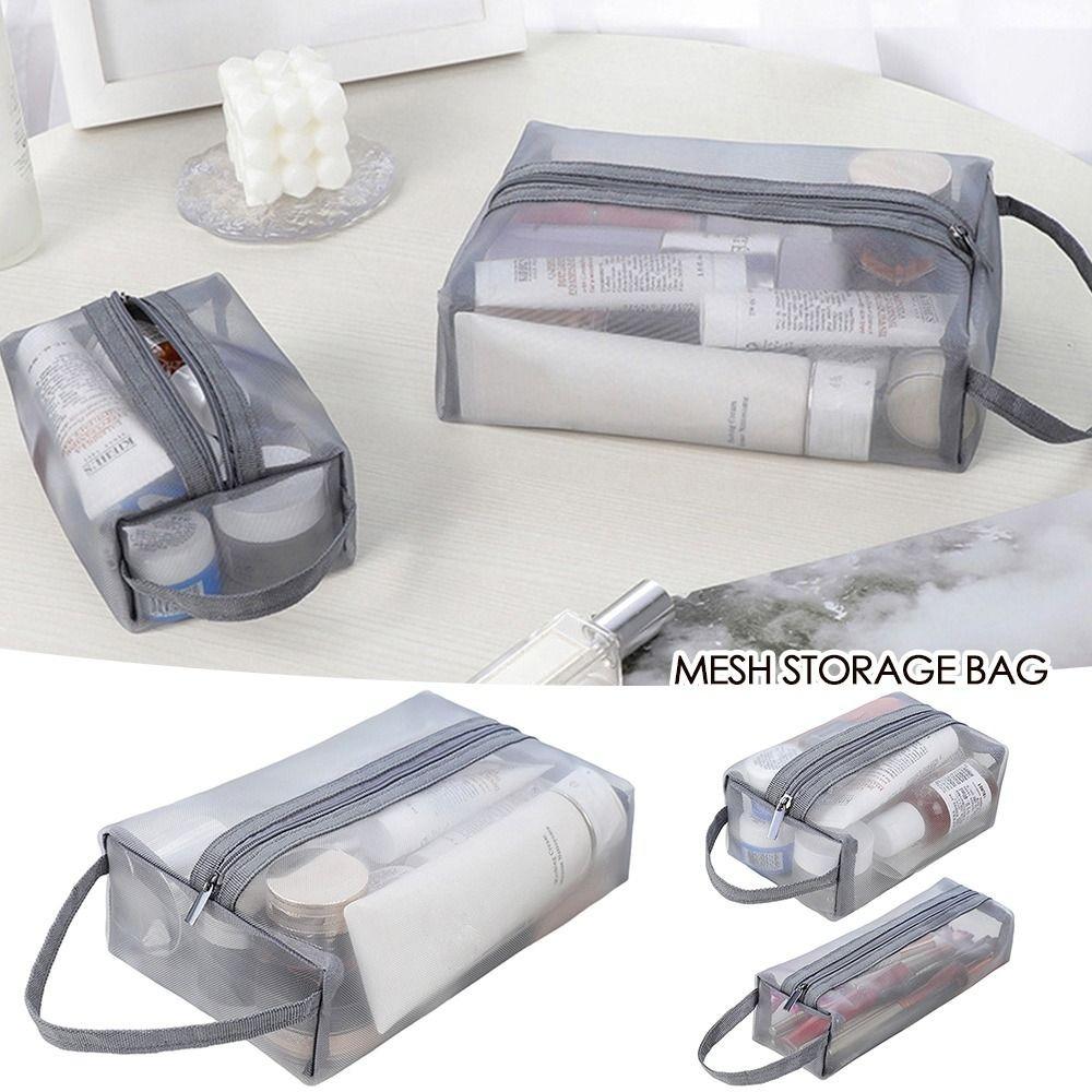 Zipper Makeup Bag Clear Toiletry Bags New Cosmetic Bag  Home