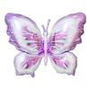 Purple Butterfly-Themed Banner, Flowers, and Aluminum Foil Balloon Set for Birthday Party Decorations