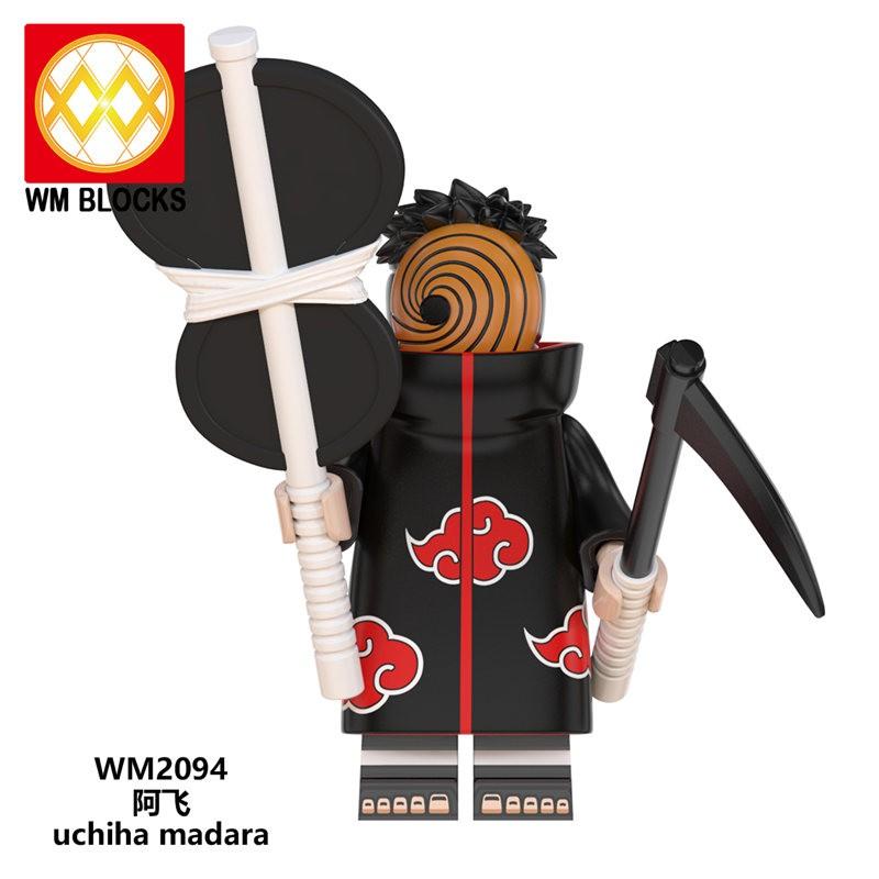 Hračky Minifigurky Komiksové Stavebnice Akatsuki Sasuke Itachi Madara Obito WM6105 6106