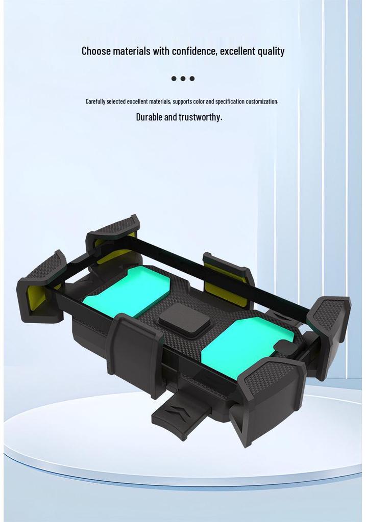 Electric Vehicle Phone Holder: Shockproof, Auto-Locking Mount for Motorcycles, Bicycles, Cars, and Delivery Riders.