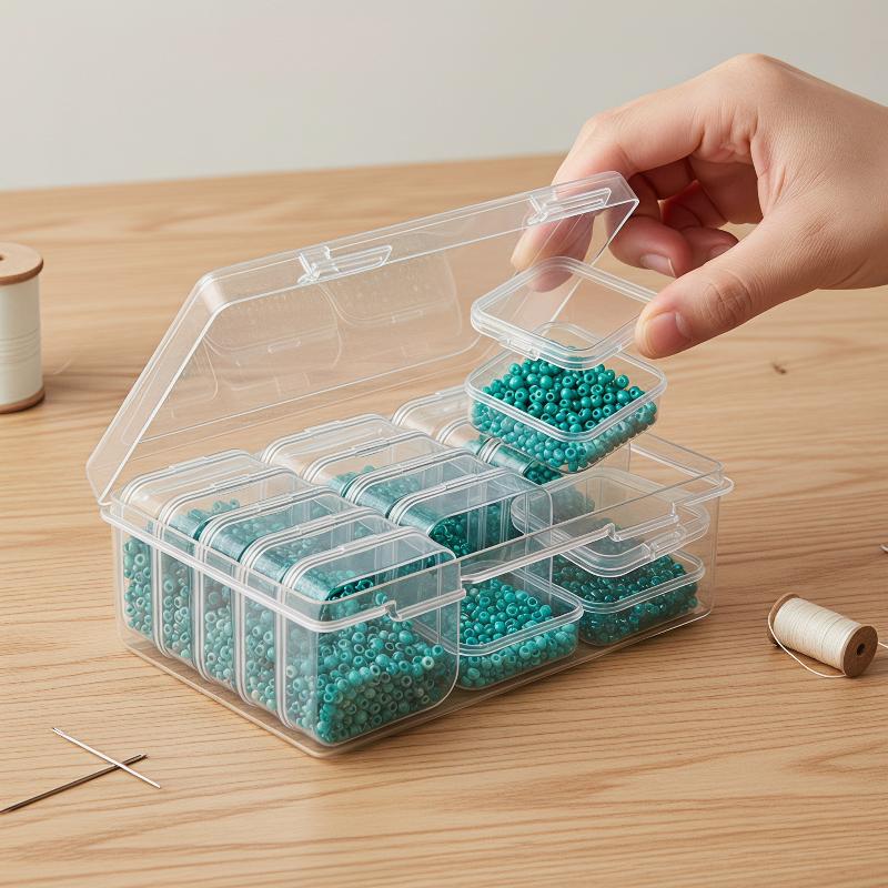 Clear Storage Box Organizer 12/15 In 1 Storage Containers Box Organi Accessories Organizer Crafts Box