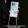 Smudged butterfly doll is suitable for Apple 11promax mobile phone case iphone11 four-corner lanyard 11 feather yarn 11 women
